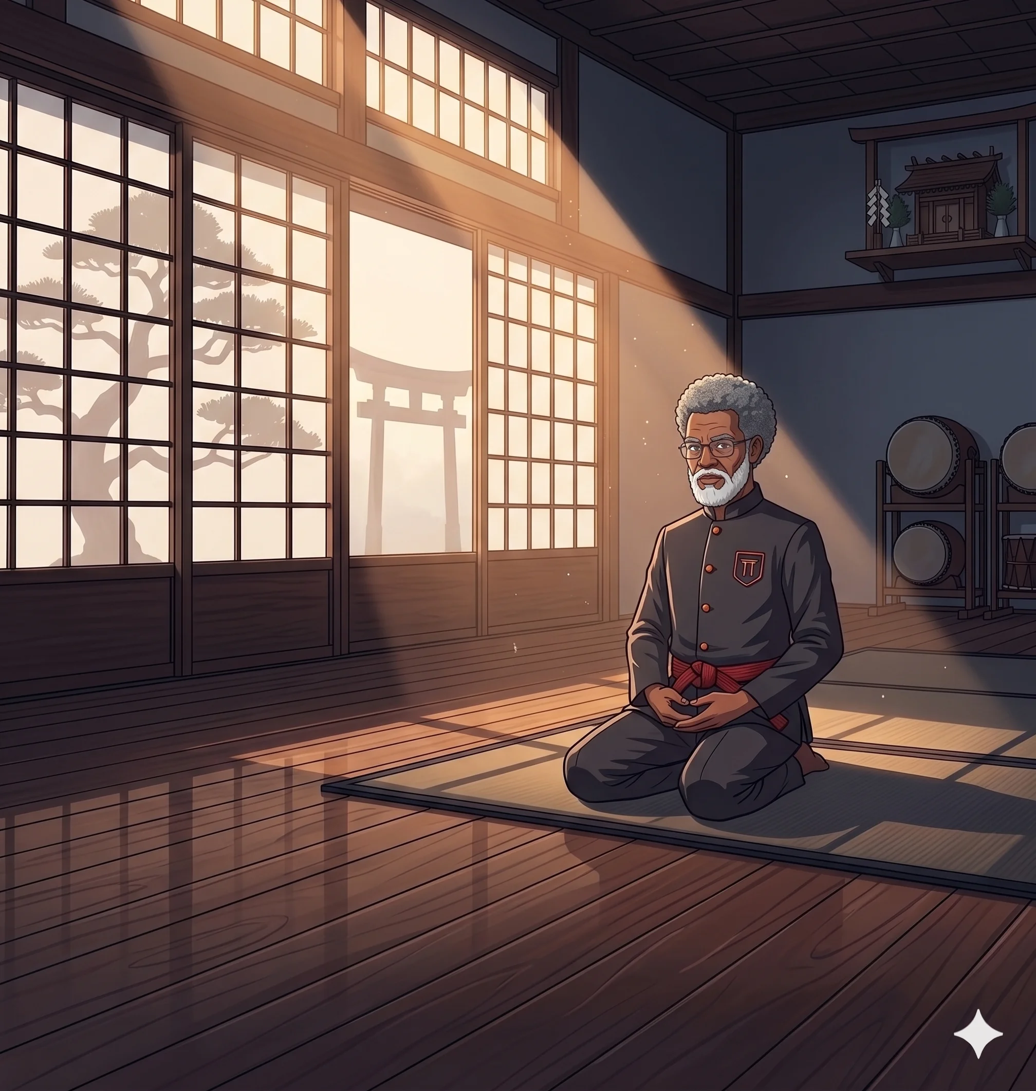 The sensei, waiting for you in the Dojo
